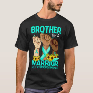 Hand Brother Of A Warrior Fragile X Syndrome Aware T-Shirt