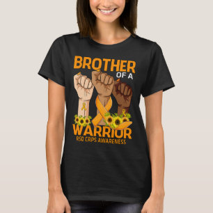 Hand Brother Of A Warrior Rsd Crps Awareness Sunfl T-Shirt