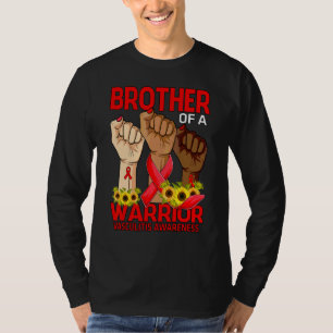 Hand Brother Of A Warrior Vasculitis Awareness Sun T-Shirt
