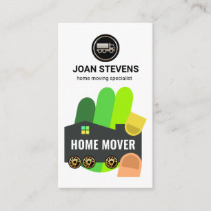 Hand Carrying Home On Wheels Business Card