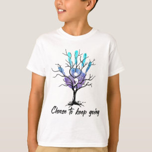 Hand Choose To Keep Going Suicide Prevention Aware T-Shirt
