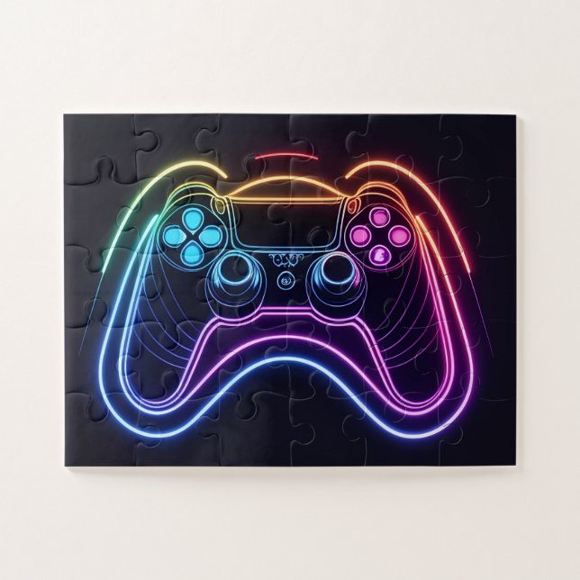 Hand Controller Lazer Coloured Lights Effect Jigsaw Puzzle (Horizontal)