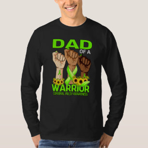 Hand Dad Of A Warrior Cerebral Palsy Awareness Sun T-Shirt
