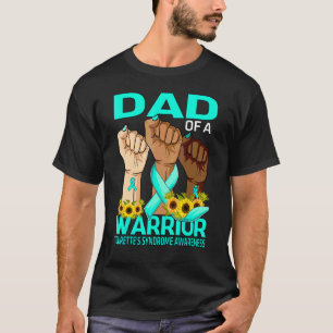 Hand Dad Of A Warrior Tourette's Syndrome Awarenes T-Shirt