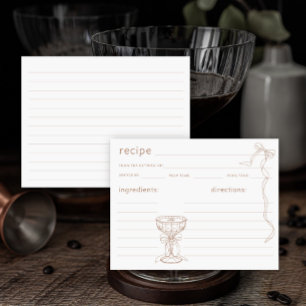 hand-draw espresso martini Bridal recipe