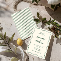 Hand Draw Vintage Green Handwritting Wedding