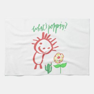 hand drawing baby  tea towel