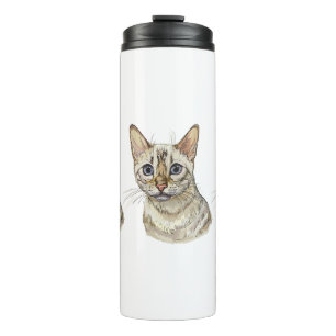 Hand drawing funny Snow bengal cat Coffee Mug