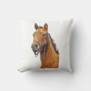 Hand drawing little cute foal hand towel cushion