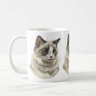 Hand drawing luffy Ragdoll cat Coffee Mug