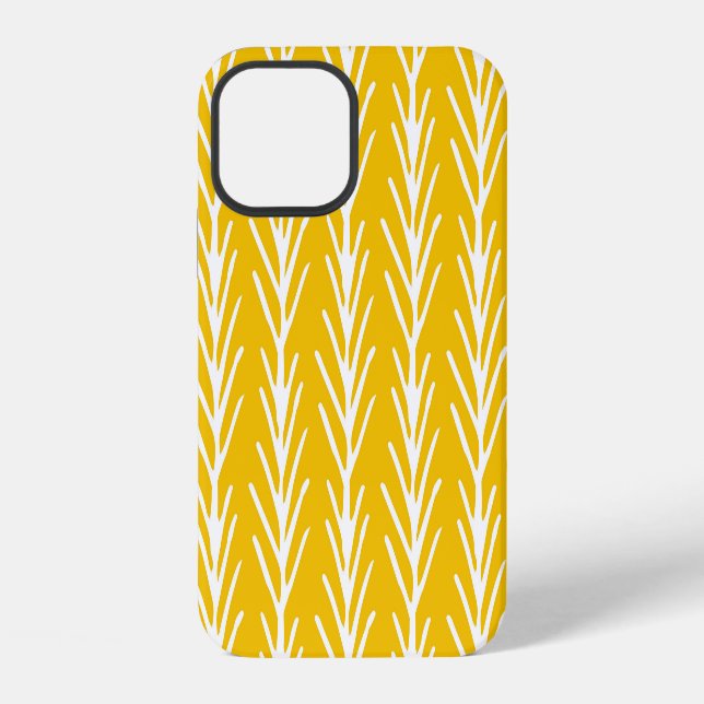 Hand Drawn Abstract Floral Pattern iPhone Case (Back)