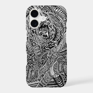 Hand-drawn Abstract Tribal Crazy Doodle