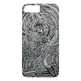 Hand-drawn Abstract Tribal Crazy Doodle iPhone 8 Plus/7 Plus Case