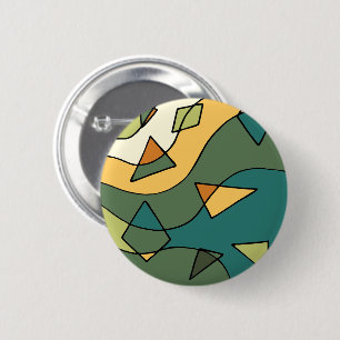 Hand drawn abstract vintage design    6 cm round badge