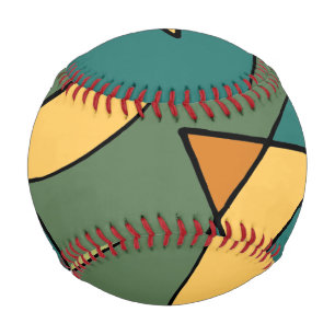 Hand drawn abstract vintage design baseball