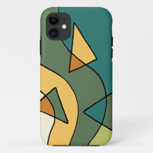 Hand drawn abstract vintage design iPhone 11 case