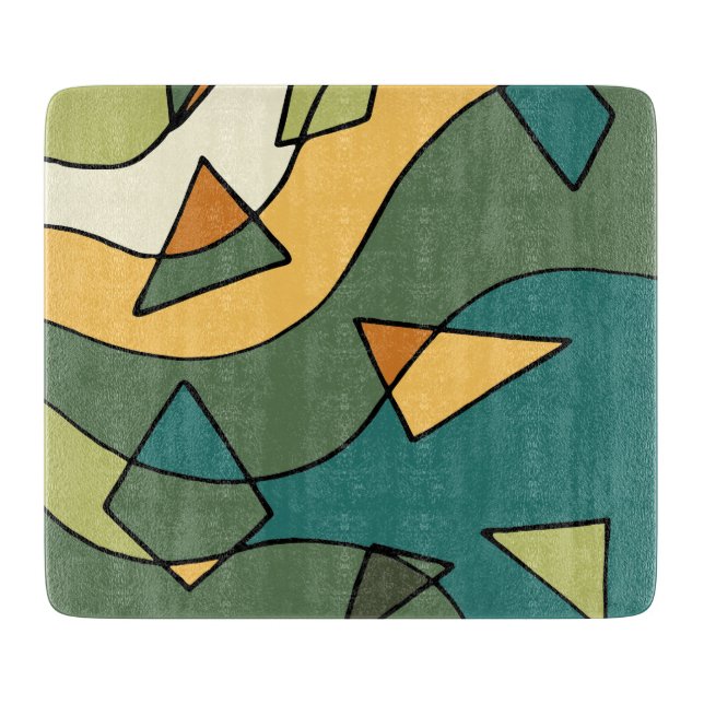 Hand drawn abstract vintage design    cutting board (Front)