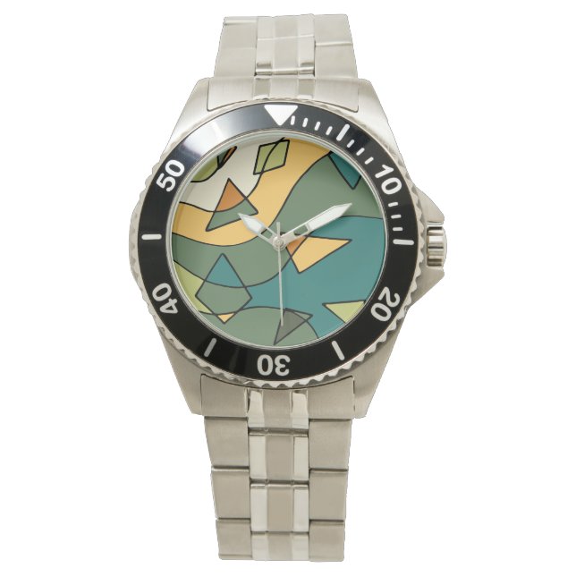 Hand drawn abstract vintage design    watch (Front)