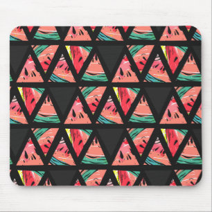 Hand Drawn Abstract Watermelon Pattern Mouse Mat
