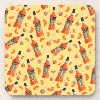 Hand Drawn Aperol Spritz Cocktail Hour Coasters