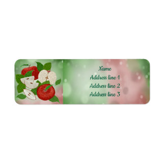 Hand-Drawn Apple Address Labels – Rustic