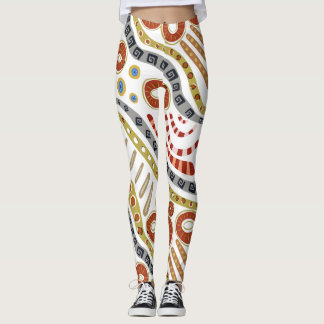 Hand-drawn art leggings