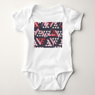 Hand-Drawn Artistic Pattern Display Baby Bodysuit