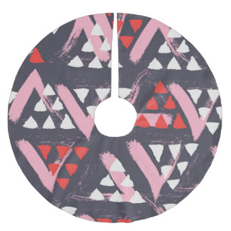 Hand-Drawn Artistic Pattern Display Brushed Polyester Tree Skirt