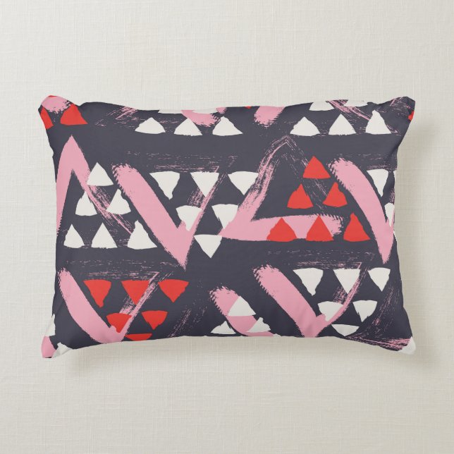 Hand-Drawn Artistic Pattern Display Decorative Cushion (Front)