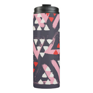 Hand-Drawn Artistic Pattern Display Thermal Tumbler