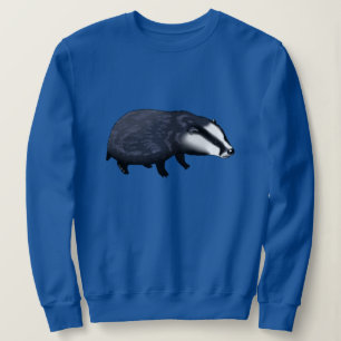 Hand Drawn Badger Illustration Design Sweatshirt