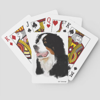 Hand drawn Bernese mountain dog Playing Cards