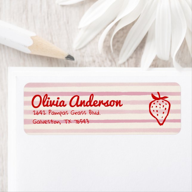 Hand Drawn Berry Sweet Strawberries Baby Shower  (Insitu)