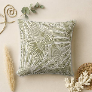 Hand Drawn Bird Silhouette Cushion