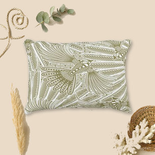 Hand Drawn Bird Silhouette Decorative Cushion