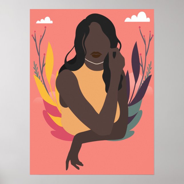 Hand Drawn Black Awareness Day Concept Fun 1/3 Poster (Front)