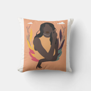 Hand Drawn Black Awareness Day Concept Fun 2/3 Cushion
