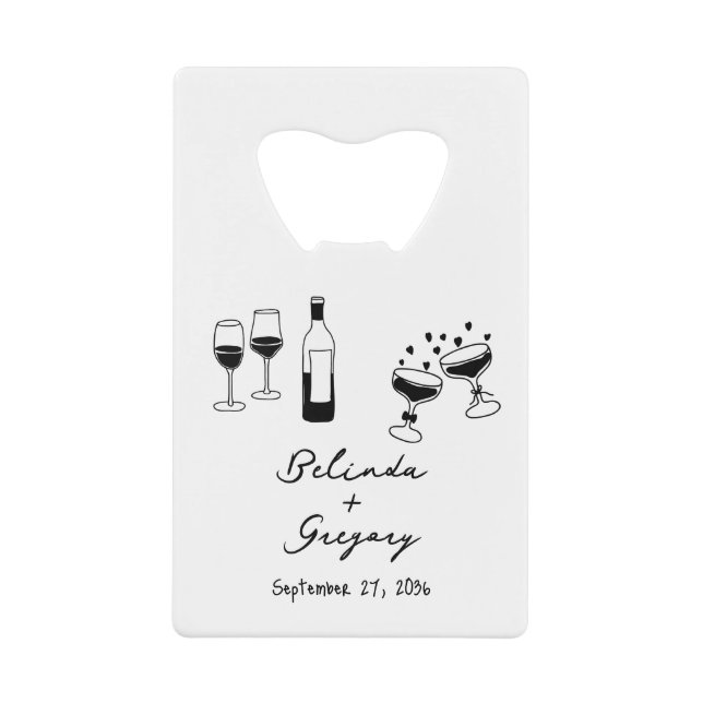 Hand Drawn Black Illustrations Doodles Wedding (Front)