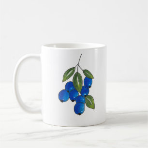 Hand Drawn Blueberries Coffee Mug