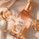 Hand Drawn Boots and Bubbly Bridal Shower Wine Label<br><div class="desc">Celebrate in style with our charming hand-drawn Boots and Bubbly Wine Label! Featuring cowboy boots and clinking champagne glasses, this rustic-themed wine label adds a personalised touch to your wine bottles. Perfect for weddings, showers, and more, they're a delightful way to show appreciation to your guests. Matching items in Cava...</div>