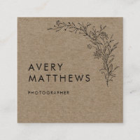 Hand drawn Botanical Greenery Minimal Rustic