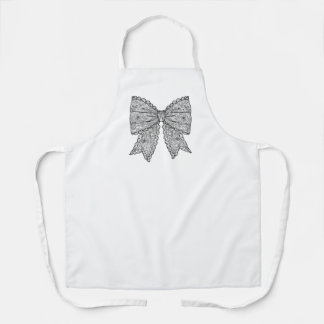 Hand-Drawn Bow Apron