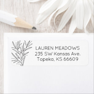 Hand Drawn Branch Return Address Labels