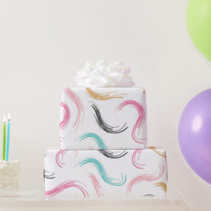 Hand Drawn Brush Line Pattern Wrapping Paper