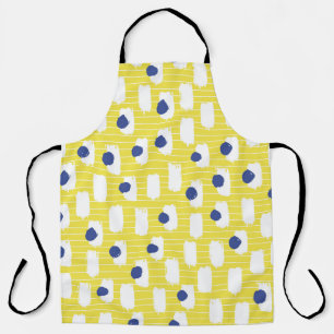 Hand drawn brush stroke seamless pattern. apron