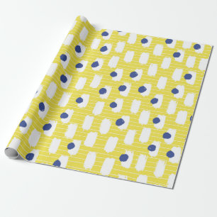 Hand drawn brush stroke seamless pattern. wrapping paper