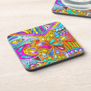 Hand Drawn By EDDArt - Blah Blah Blah 1 Coaster