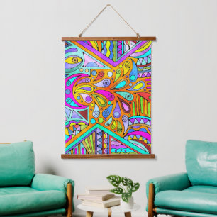 Hand Drawn By EDDArt - Blah Blah Blah 1 Hanging Tapestry