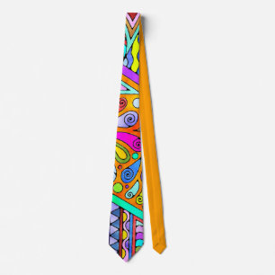 Hand Drawn By EDDArt - Blah Blah Blah 1 Tie