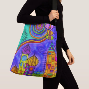 Hand Drawn By EDDArt - Come together 2 Crossbody Bag